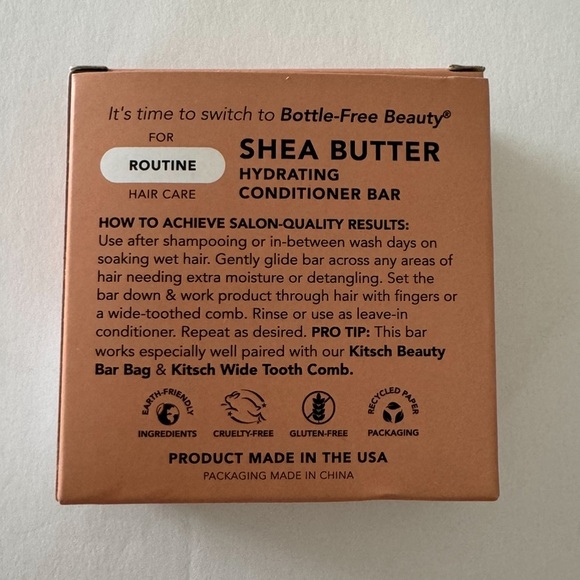 Kitsch Shea Butter Hydrating Conditioner Bar - Brand New - Picture 2 of 2